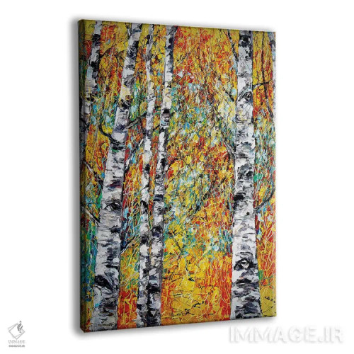 تابلو دکوراتیو فانتزی سپیدار اثر اولنا آرت - نمای پرسپکتیو محصول