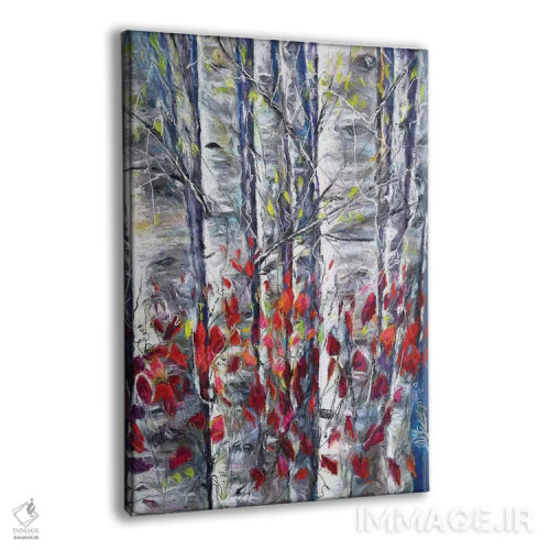 تابلو دکوراتیو درختان سپیدار ۲ اثر اولنا آرت - نمای پرسپکتیو محصول