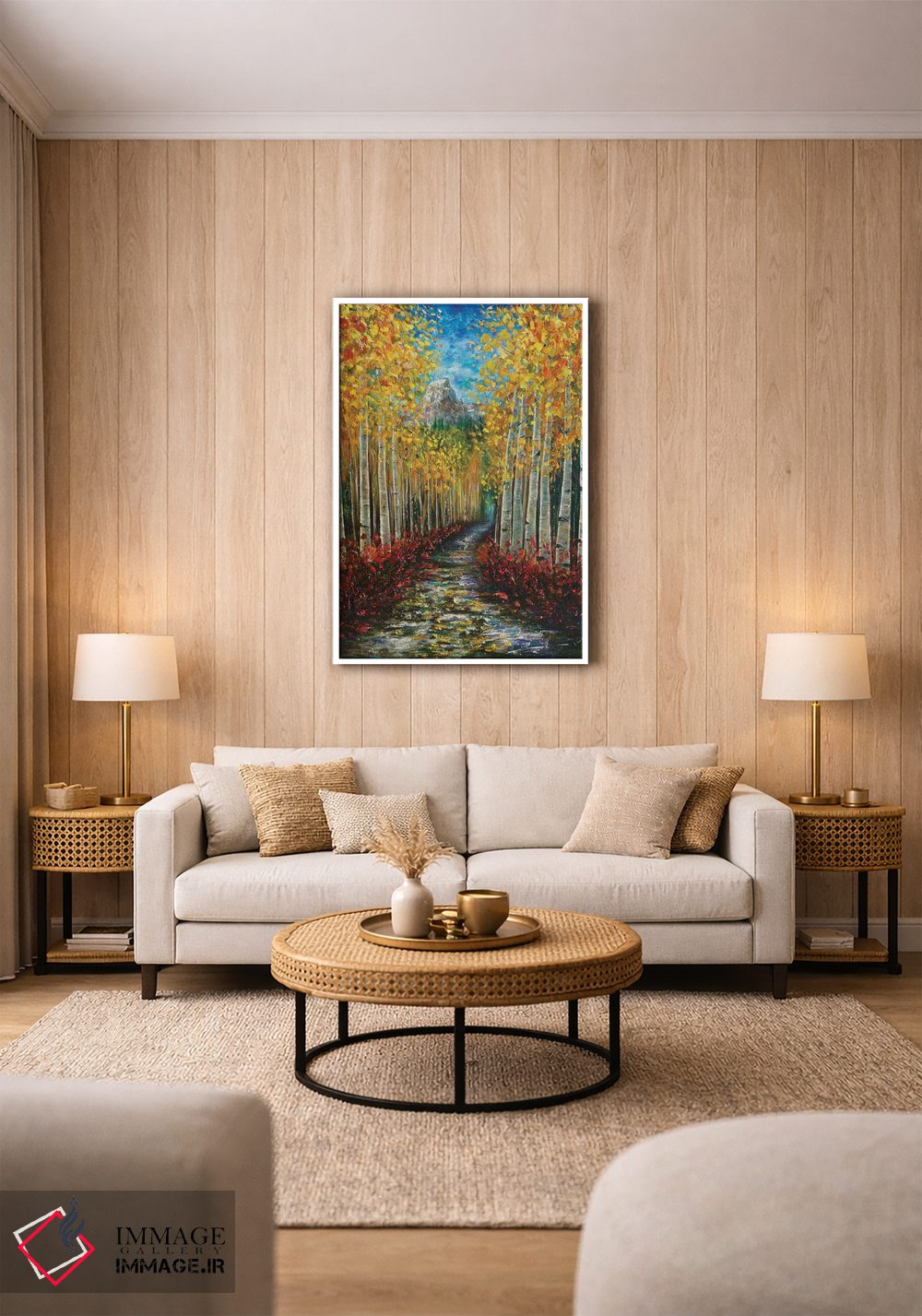 تابلو دکوراتیو نلی کریک اثر اولنا آرت - D1W