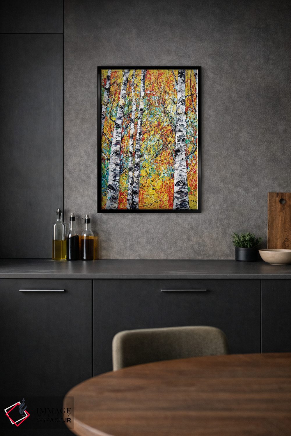 تابلو دکوراتیو فانتزی سپیدار اثر اولنا آرت - D1B