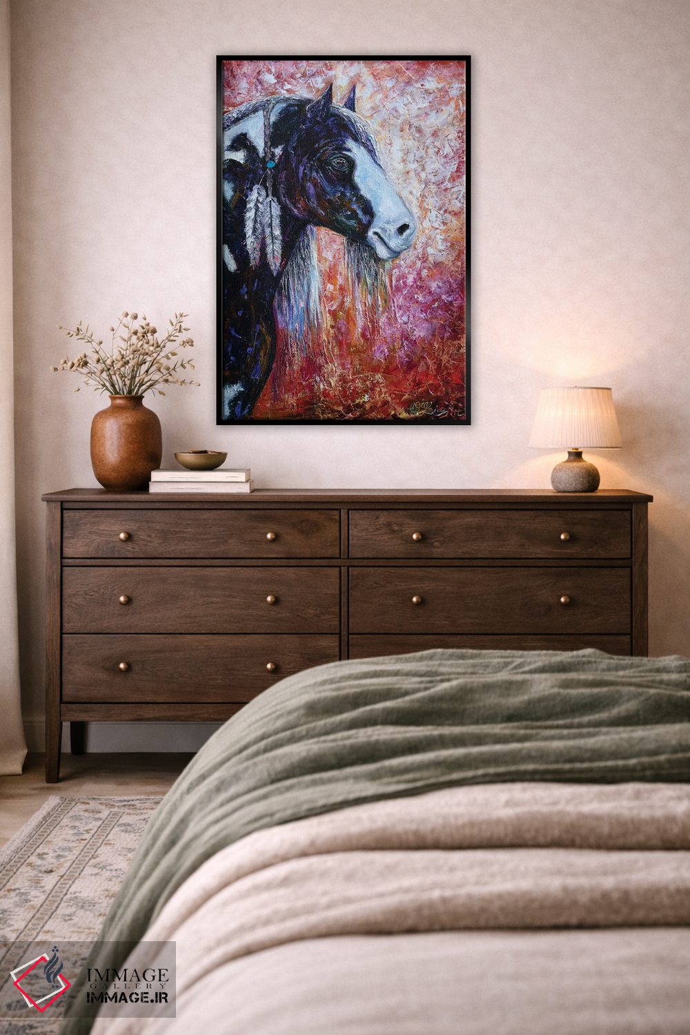 تابلو دکوراتیو روح دشت اثر اولنا آرت - D5B