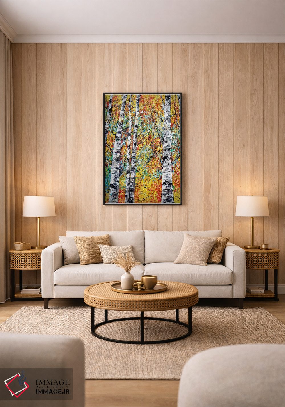 تابلو دکوراتیو فانتزی سپیدار اثر اولنا آرت - D2B