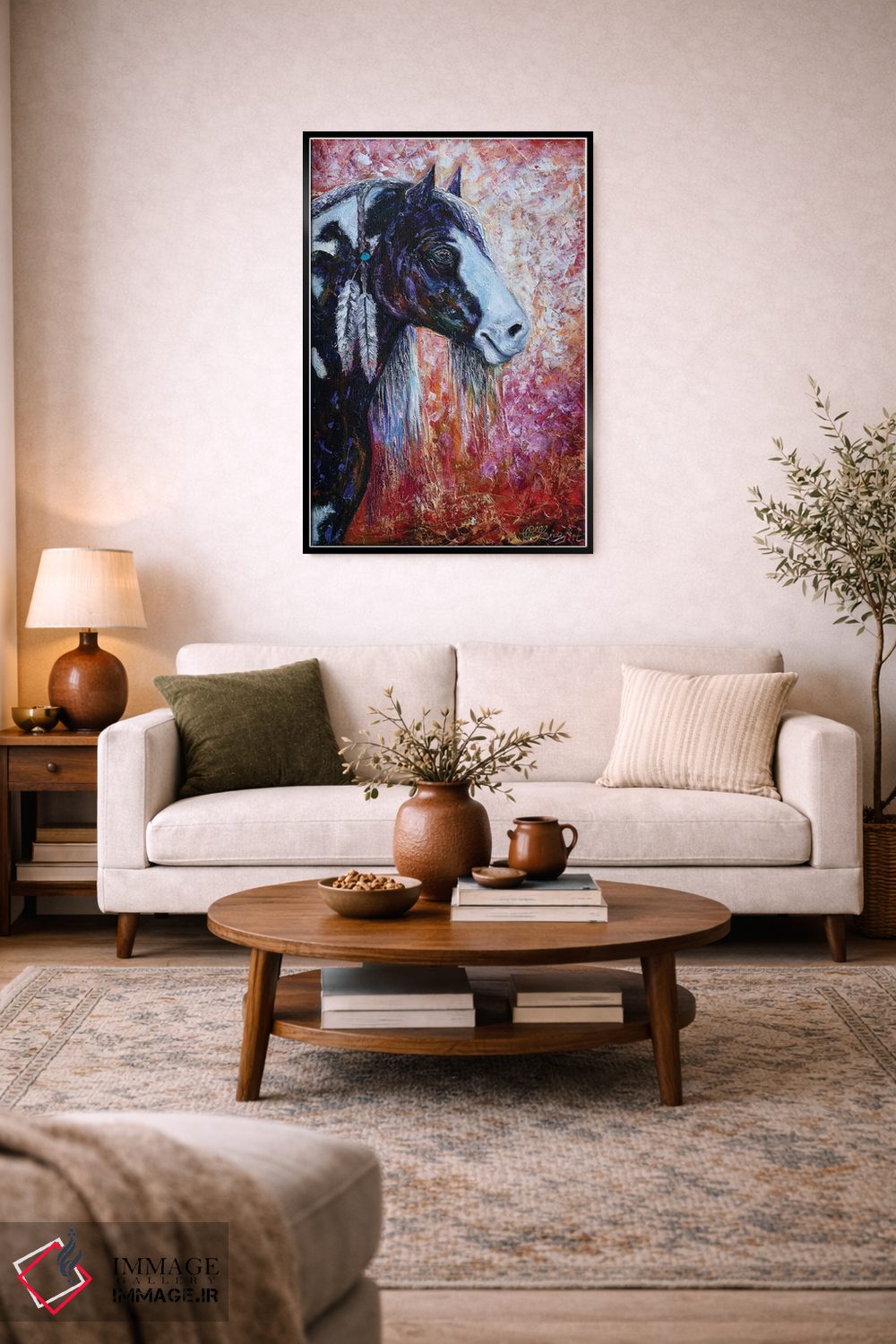 تابلو دکوراتیو روح دشت اثر اولنا آرت - D4B