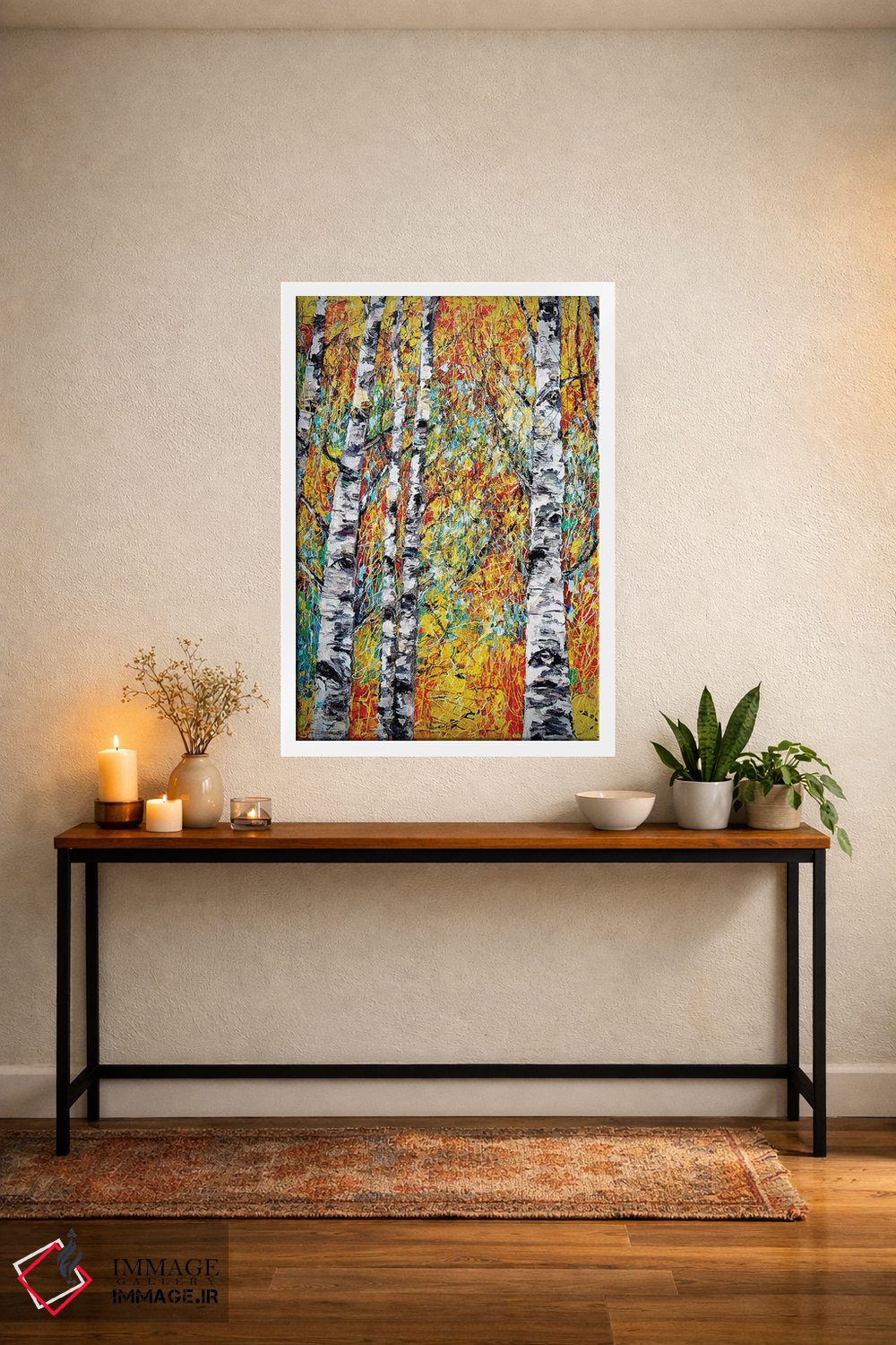 تابلو دکوراتیو فانتزی سپیدار اثر اولنا آرت - D4W