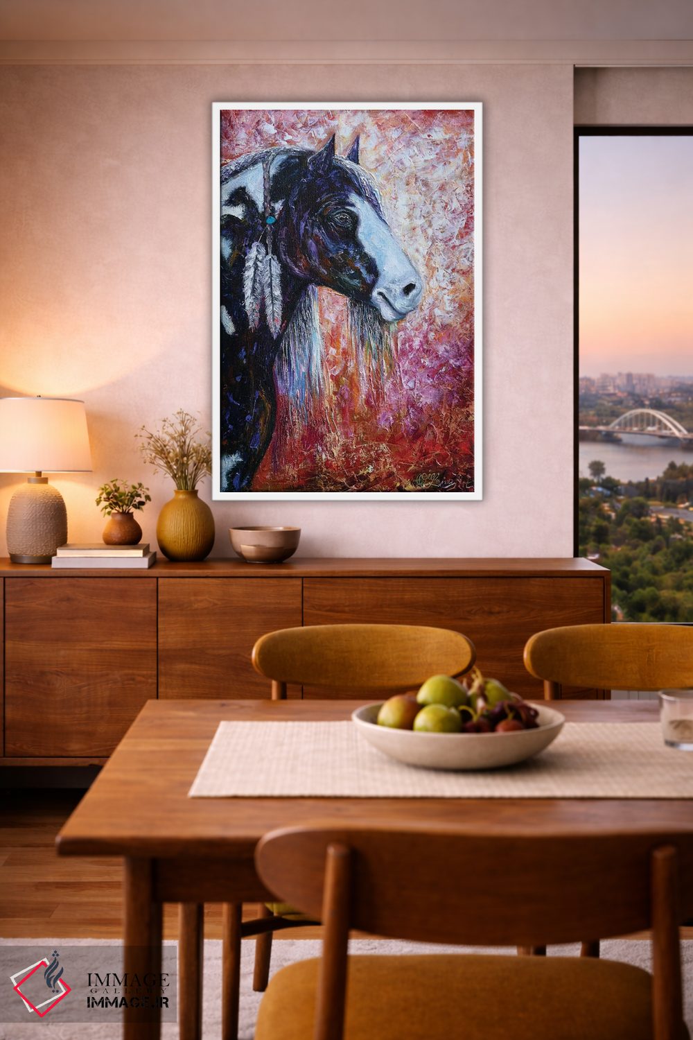 تابلو دکوراتیو روح دشت اثر اولنا آرت - D6W