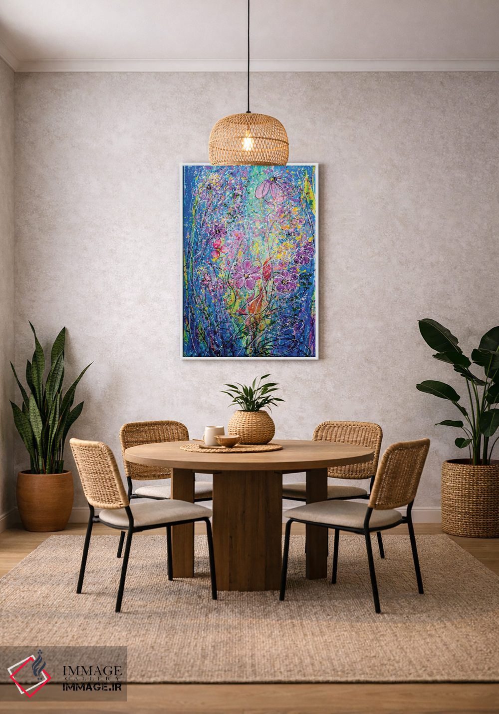 تابلو دکوراتیو گل های بهاری اثر اولنا آرت - D3W