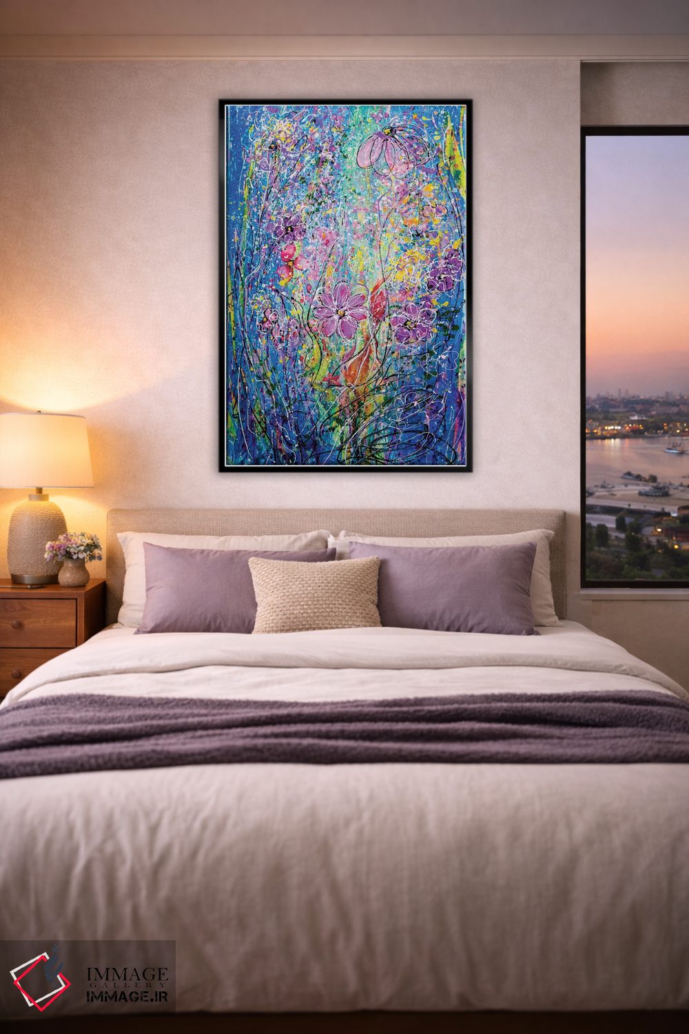 تابلو دکوراتیو گل های بهاری اثر اولنا آرت - D5B