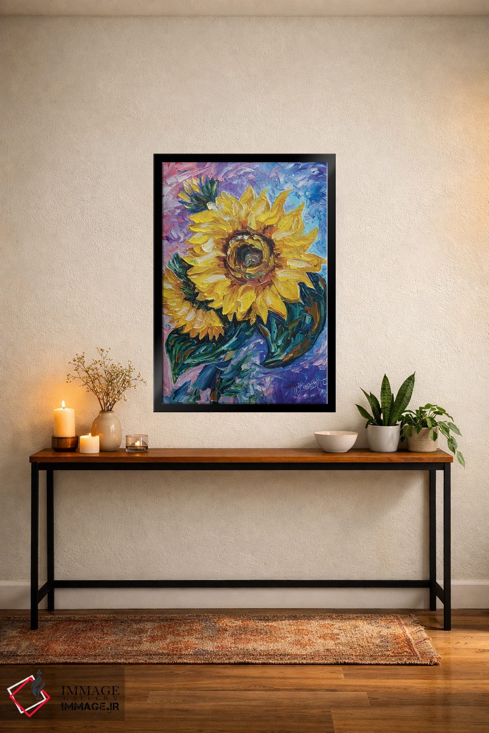 تابلو دکوراتیو آن آفتابگردان اثر اولنا آرت - D4B