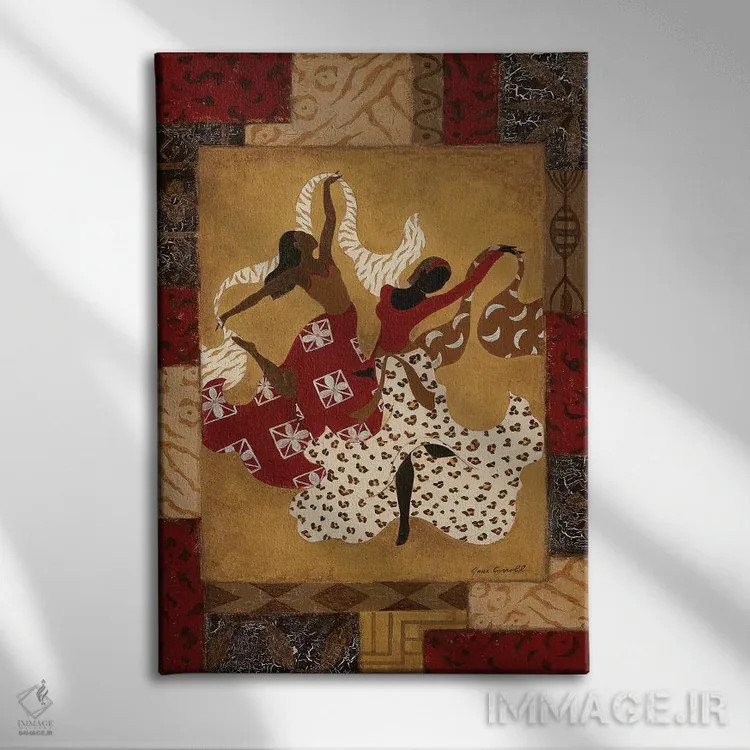 تابلو دکوراتیو شادی ۱ اثر جین کارول - نمای روبهرو روی دیوار