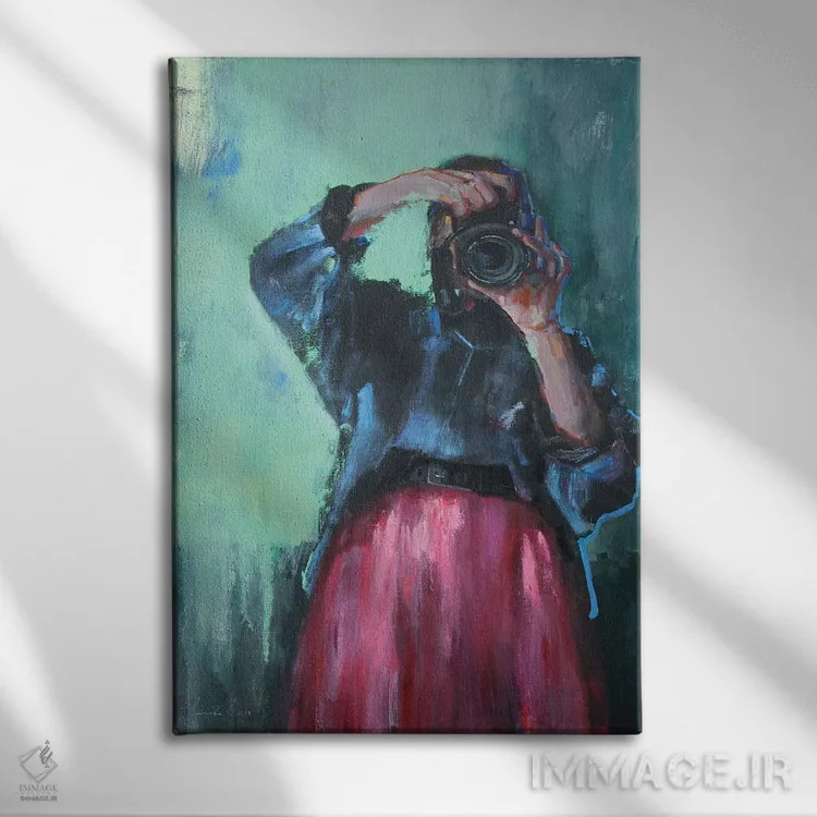 تابلو دکوراتیو لحظه خوش شانسی اثر اولا لپتیوا - نمای روبهرو روی دیوار