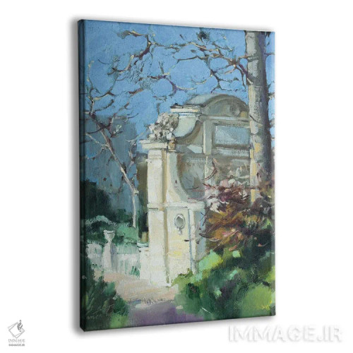 تابلو دکوراتیو باغ های لوگزامبورگ در پاریس اثر اولا لپتیوا - نمای پرسپکتیو محصول