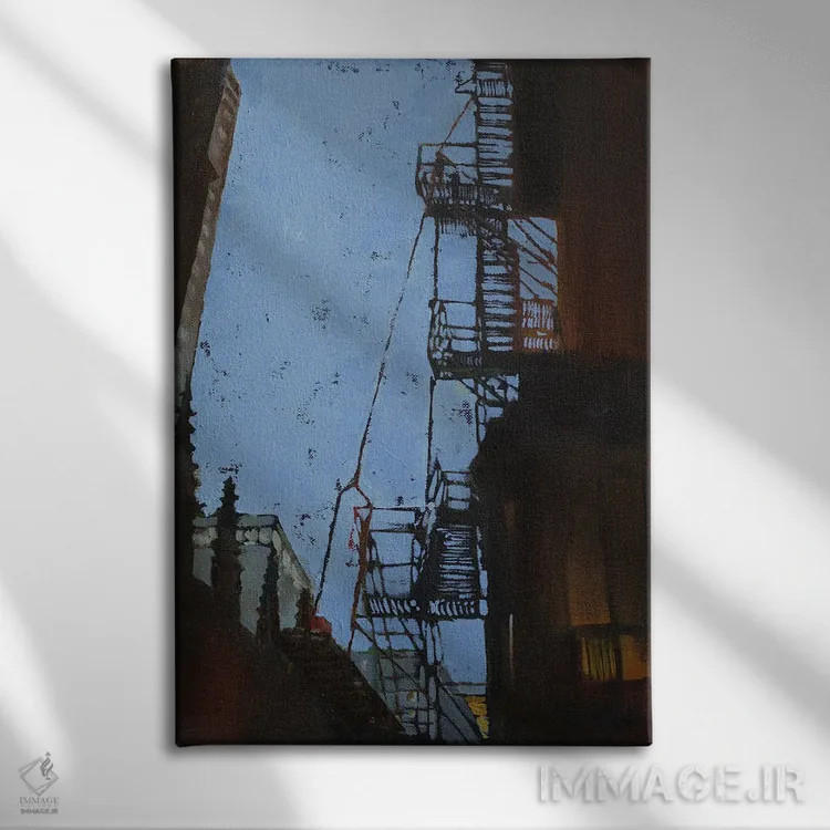 تابلو دکوراتیو راه به بالا اثر اولا لپتیوا - نمای روبهرو روی دیوار