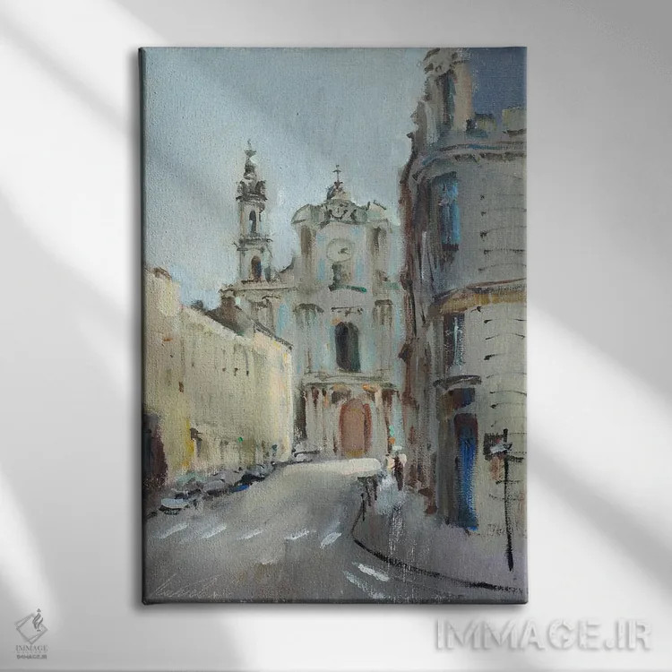 تابلو دکوراتیو کلیسای جامع نانسی اثر اولا لپتیوا - نمای روبهرو روی دیوار