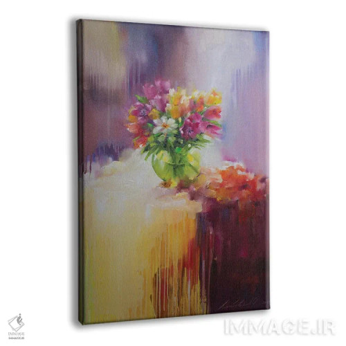 تابلو دکوراتیو لاله ها اثر اولا لپتیوا - نمای پرسپکتیو محصول