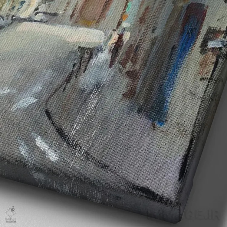 تابلو دکوراتیو کلیسای جامع نانسی اثر اولا لپتیوا - نمای نزدیک بافت بوم