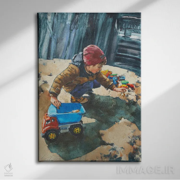 تابلو دکوراتیو لذت های ساده اثر اولا لپتیوا - نمای روبهرو روی دیوار