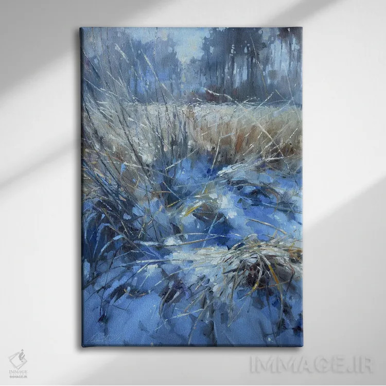 تابلو دکوراتیو آخرین روز ژانویه اثر اولا لپتیوا - نمای روبهرو روی دیوار