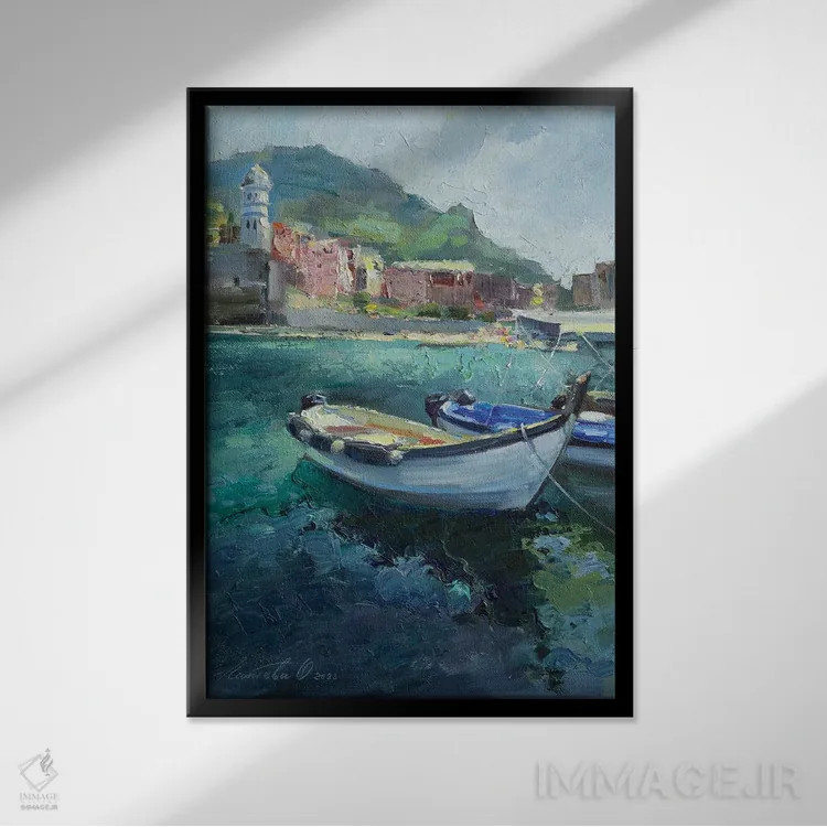 تابلو دکوراتیو ریوماجوره اثر اولا لپتیوا - نمای قابدار مشکی