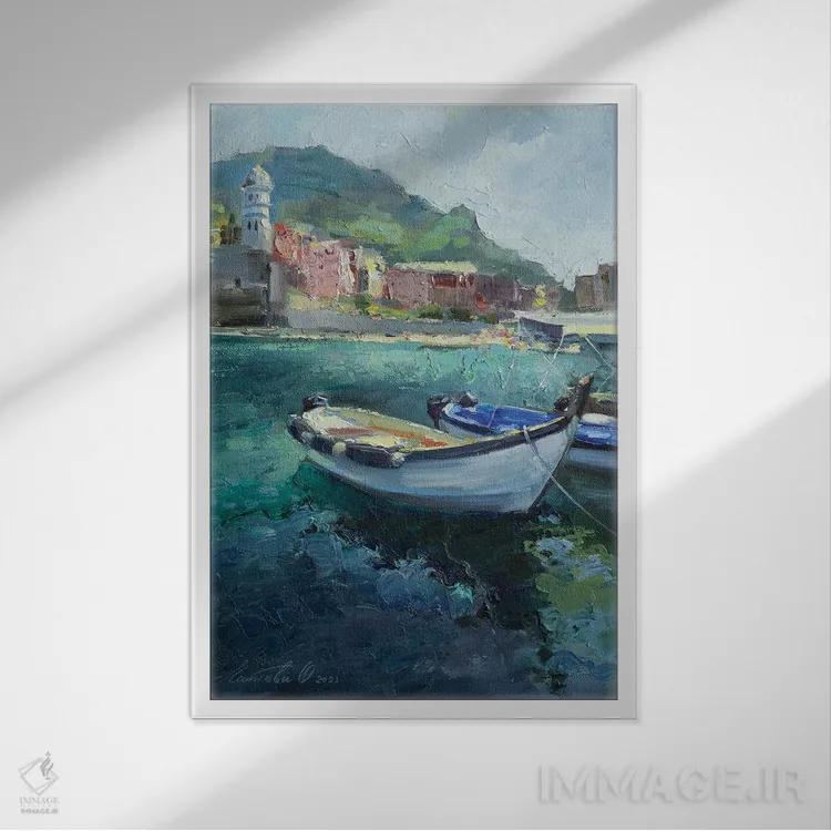 تابلو دکوراتیو ریوماجوره اثر اولا لپتیوا - نمای قابدار سفید