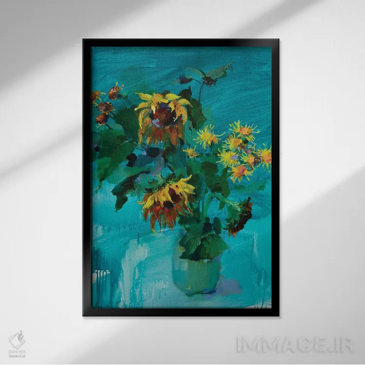 تابلو دکوراتیو روز آفتابی اثر اولا لپتیوا - نمای قابدار مشکی