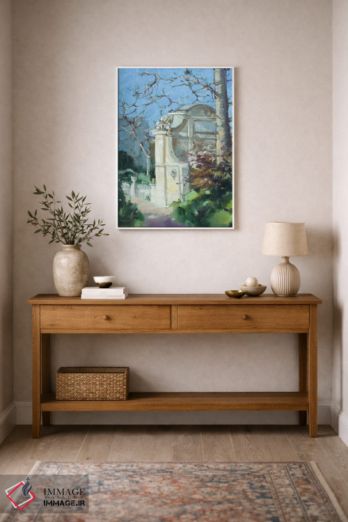 تابلو دکوراتیو باغ های لوگزامبورگ در پاریس اثر اولا لپتیوا - D1W