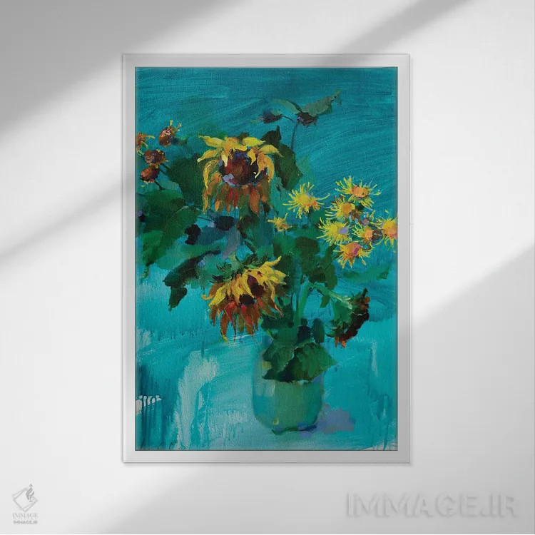 تابلو دکوراتیو روز آفتابی اثر اولا لپتیوا - نمای قابدار سفید