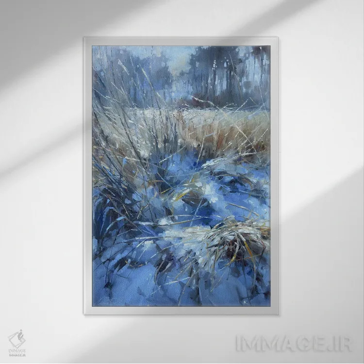 تابلو دکوراتیو آخرین روز ژانویه اثر اولا لپتیوا - نمای قابدار سفید