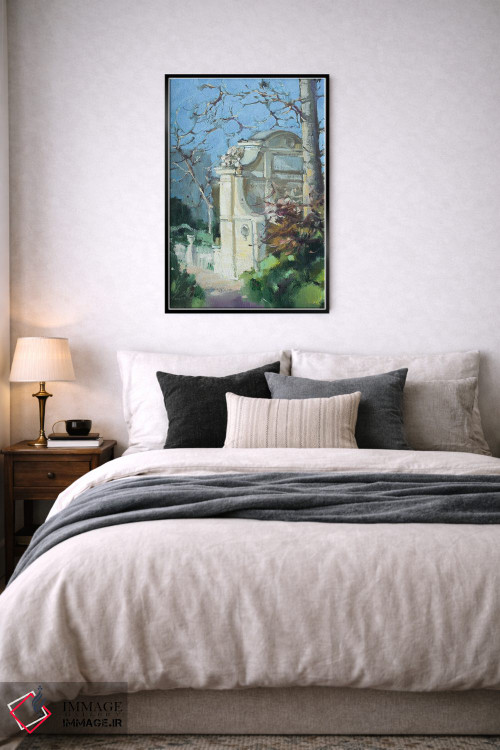 تابلو دکوراتیو باغ های لوگزامبورگ در پاریس اثر اولا لپتیوا - D6B