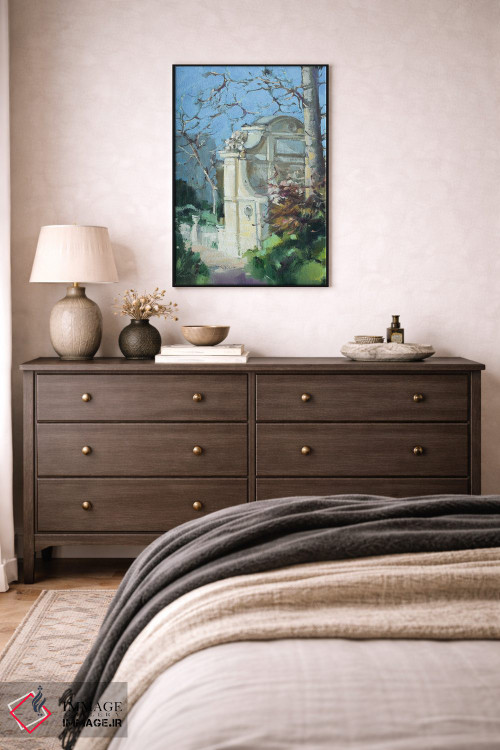 تابلو دکوراتیو باغ های لوگزامبورگ در پاریس اثر اولا لپتیوا - D4B