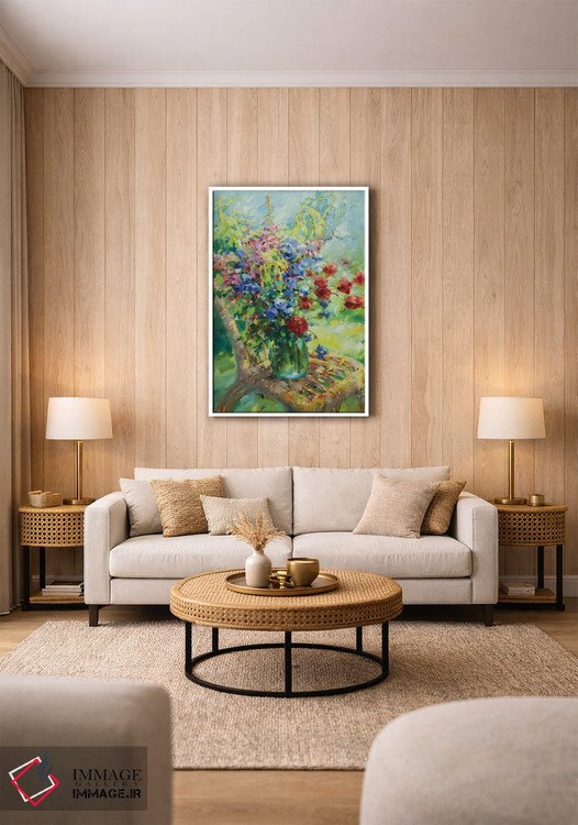 تابلو دکوراتیو گل های وحشی در باغ من اثر اولا لپتیوا - D1W