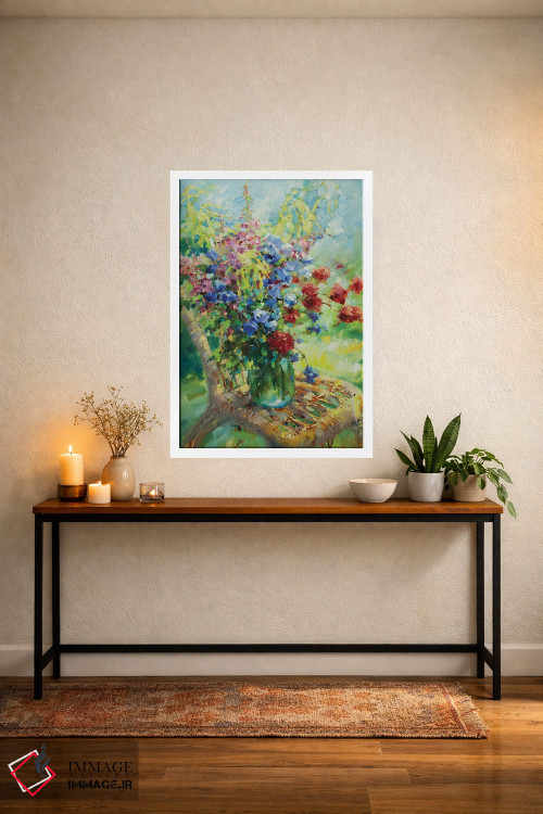 تابلو دکوراتیو گل های وحشی در باغ من اثر اولا لپتیوا - D3W