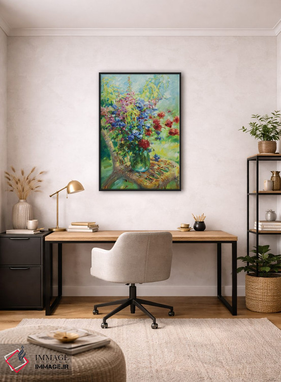 تابلو دکوراتیو گل های وحشی در باغ من اثر اولا لپتیوا - D5B