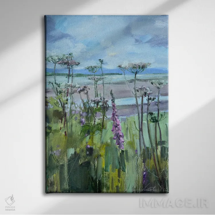 تابلو دکوراتیو زمانی که دریا عقب می نشیند اثر اولا لپتیوا - نمای روبهرو روی دیوار