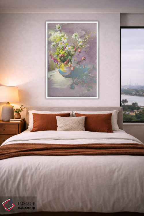 تابلو دکوراتیو حال وهوای گلی تابستان اثر اولا لپتیوا - D3W