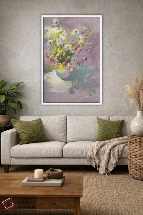 تابلو دکوراتیو حال وهوای گلی تابستان اثر اولا لپتیوا - D1W