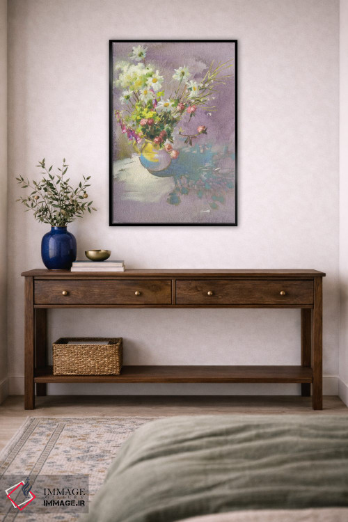 تابلو دکوراتیو حال وهوای گلی تابستان اثر اولا لپتیوا - D5B