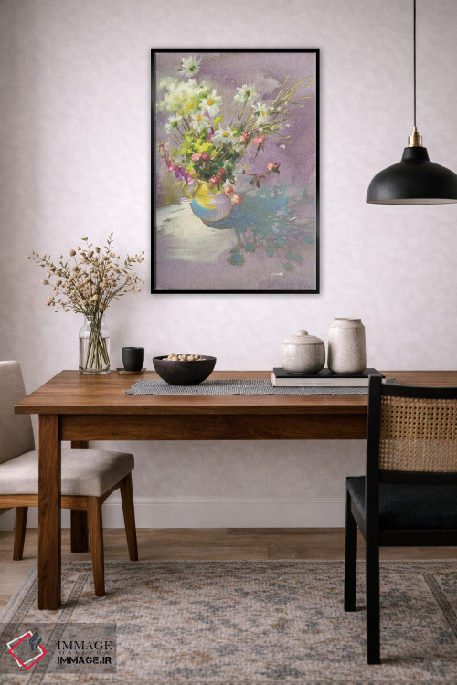 تابلو دکوراتیو حال وهوای گلی تابستان اثر اولا لپتیوا - D4B