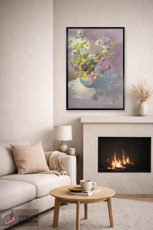 تابلو دکوراتیو حال وهوای گلی تابستان اثر اولا لپتیوا - D6B