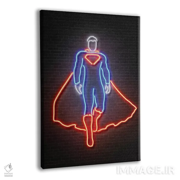 تابلو دکوراتیو سوپرمن اثر اکتاویان میلو - نمای پرسپکتیو محصول