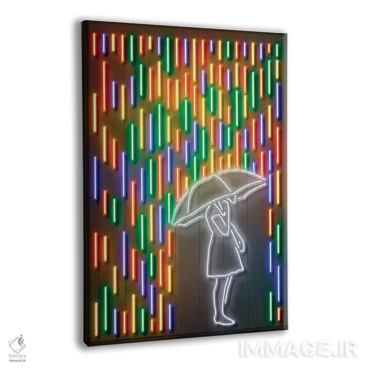 تابلو دکوراتیو باران اثر اکتاویان میلو - نمای پرسپکتیو محصول