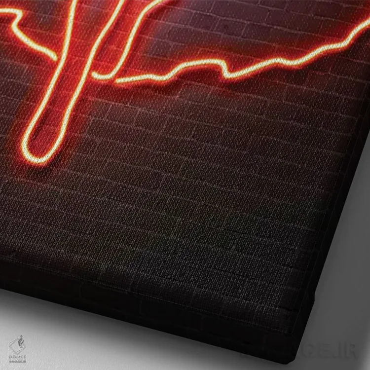 تابلو دکوراتیو سوپرمن اثر اکتاویان میلو - نمای نزدیک بافت بوم