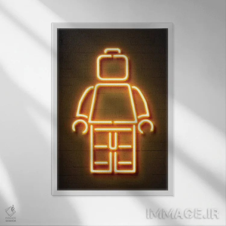 تابلو دکوراتیو مینی فیگ اثر اکتاویان میلو - نمای قابدار سفید