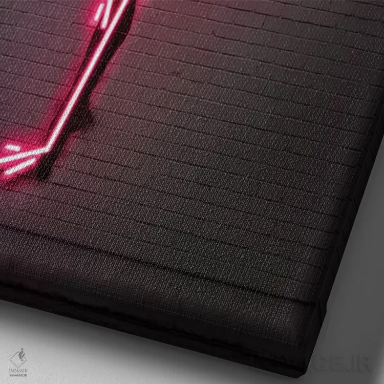 تابلو دکوراتیو رقاص باله اثر اکتاویان میلو - نمای نزدیک بافت بوم