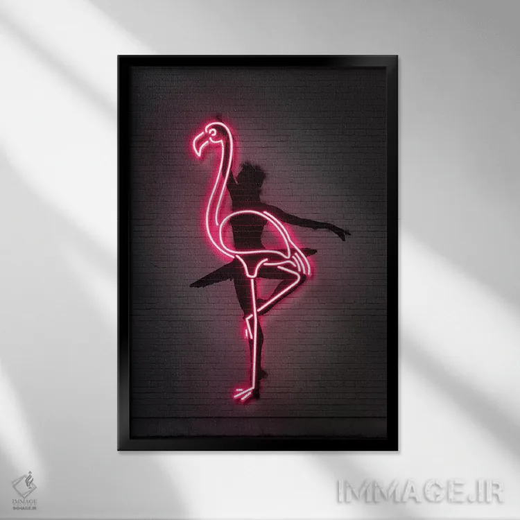 تابلو دکوراتیو رقاص باله اثر اکتاویان میلو - نمای قابدار مشکی