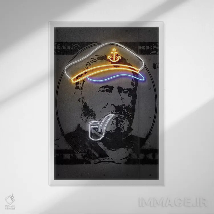 تابلو دکوراتیو گرنت اثر اکتاویان میلو - نمای قابدار سفید