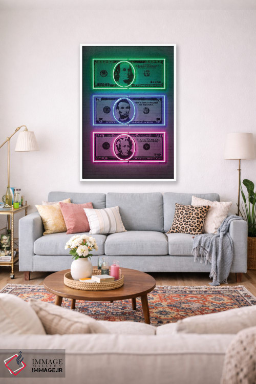 تابلو دکوراتیو دلارها اثر اکتاویان میلو - D1W