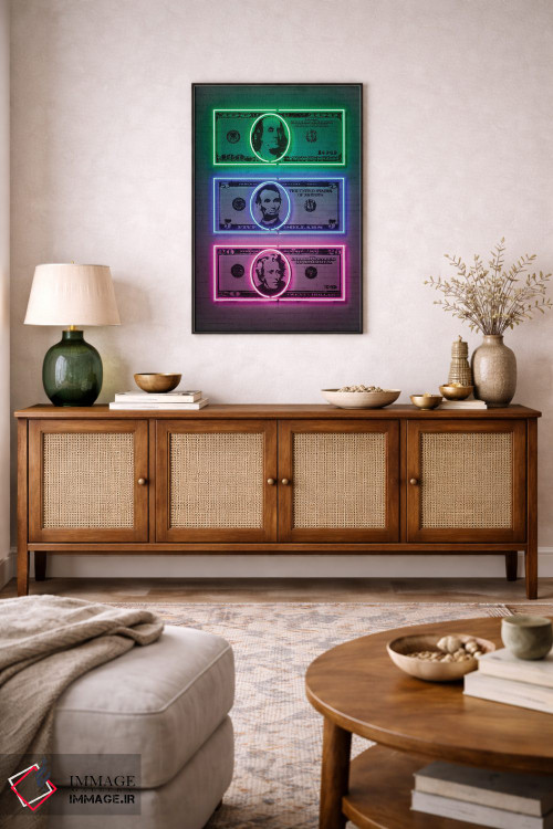 تابلو دکوراتیو دلارها اثر اکتاویان میلو - D3B