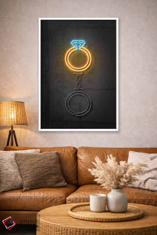 تابلو دکوراتیو حلقه الماس اثر اکتاویان میلو - D2W