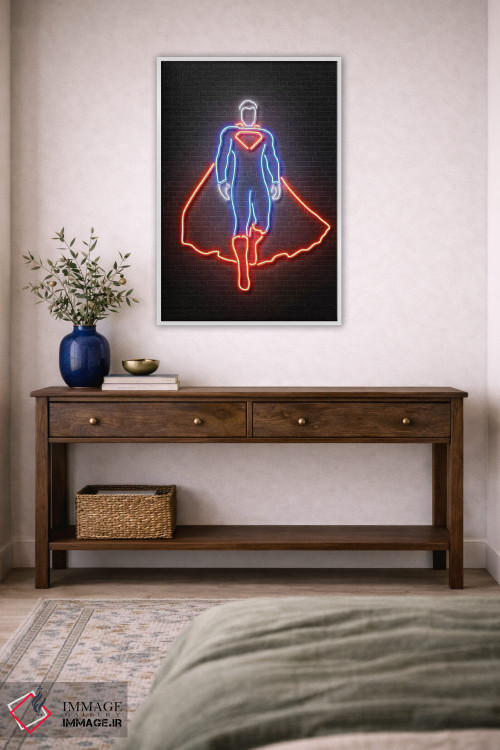 تابلو دکوراتیو سوپرمن اثر اکتاویان میلو - D4W