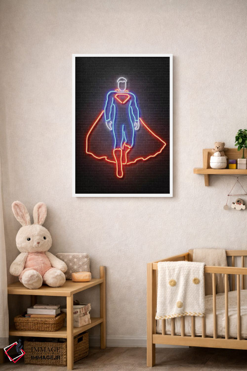 تابلو دکوراتیو سوپرمن اثر اکتاویان میلو - D3W